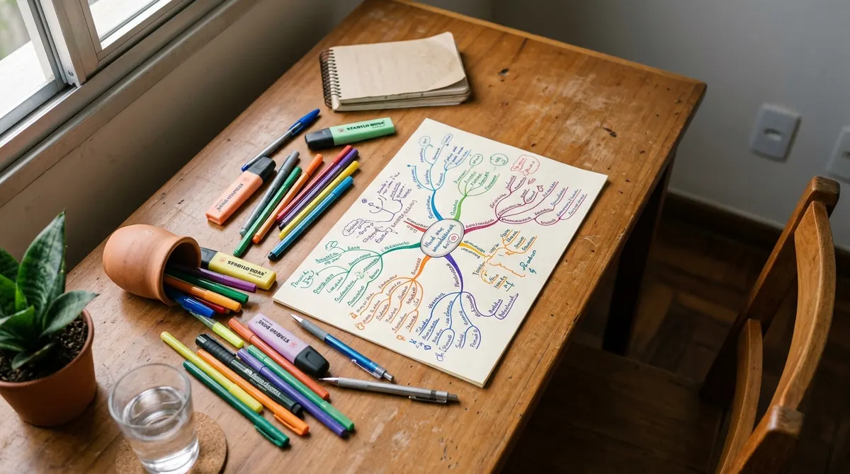 Mapas Mentais: Como Usar para Fixar Conteúdo de Concurso